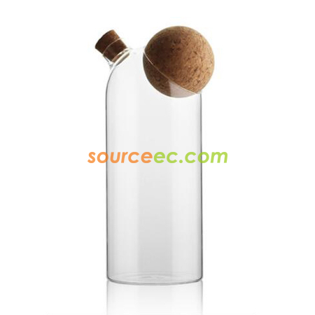 Customization Glass Sealed Jar With Cork Stopper Promotional Products