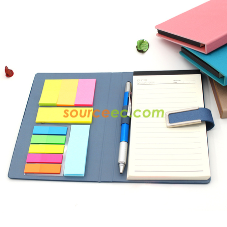 Customization PU Notebook with Sticky Promotional Products