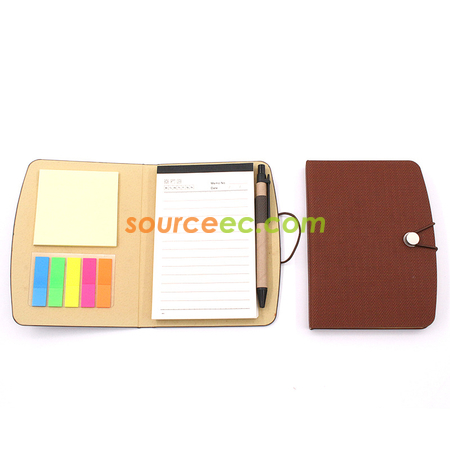 Customization PU Notebook with Sticky Promotional Products