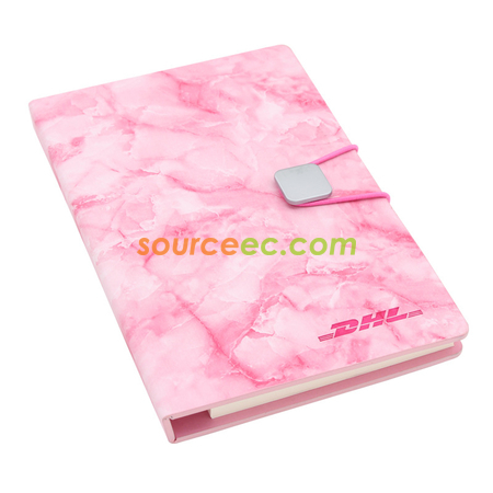 Customization PU Marbled Cover Notebook with Sticky Promotional Products