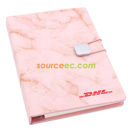Customization PU Marbled Cover Notebook with Sticky Promotional Products