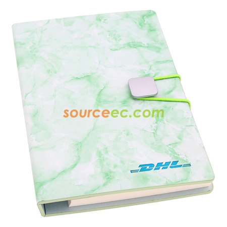 Customization PU Marbled Cover Notebook with Sticky Promotional Products