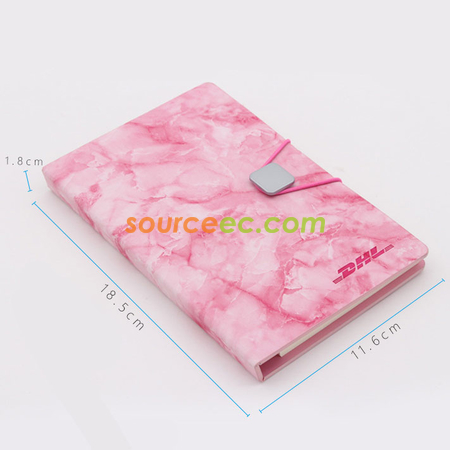 Customization PU Marbled Cover Notebook with Sticky Promotional Products