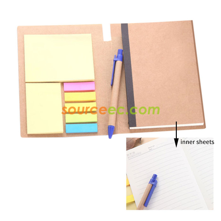 Customization A5 Soft Notebook with Sticky Promotional Products