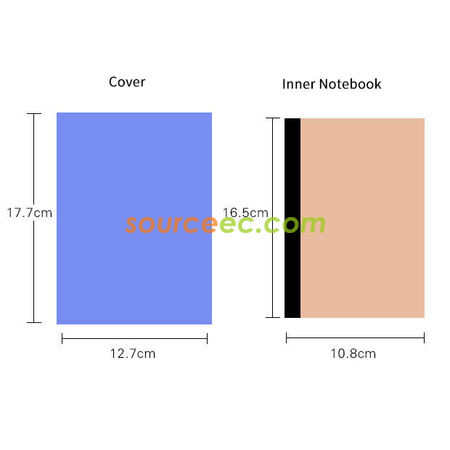 Customization A5 Soft Notebook with Sticky Promotional Products