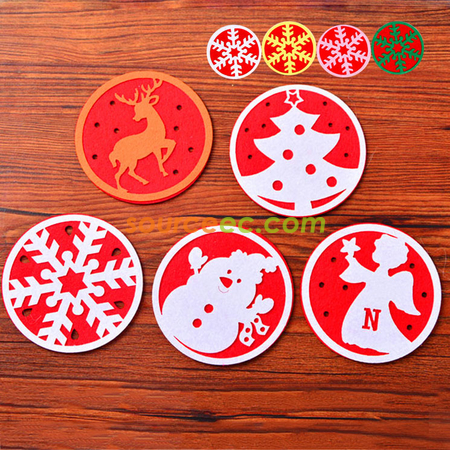 Customization Hollow Round Felt Coaster Promotional Products