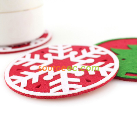 Customization Hollow Round Felt Coaster Promotional Products
