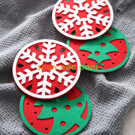 Customization Hollow Round Felt Coaster Promotional Products