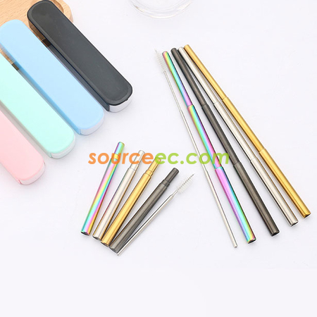 Customization Retractable Stainless Steel Straw Promotional Products
