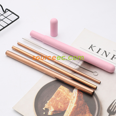 Customization Stainless Steel Straw with Tube Promotional Products
