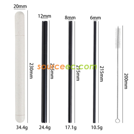 Customization Stainless Steel Straw with Tube Promotional Products
