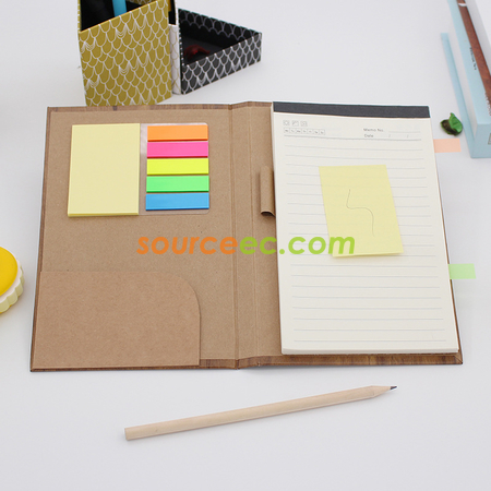 Customization PU Notebook with Sticky Promotional Products