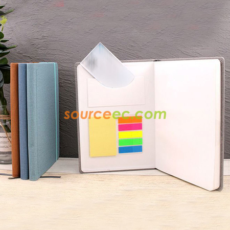 Customization A5 PU Notebook with Sticky Promotional Products
