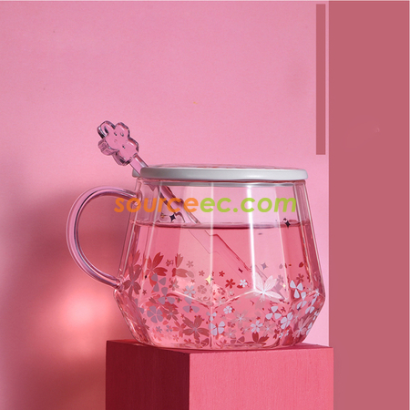 Customization Diamond Cherry Blossom Glass Promotional Products