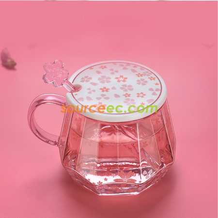 Customization Diamond Cherry Blossom Glass Promotional Products