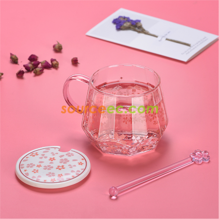 Customization Diamond Cherry Blossom Glass Promotional Products