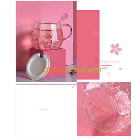 Customization Diamond Cherry Blossom Glass Promotional Products