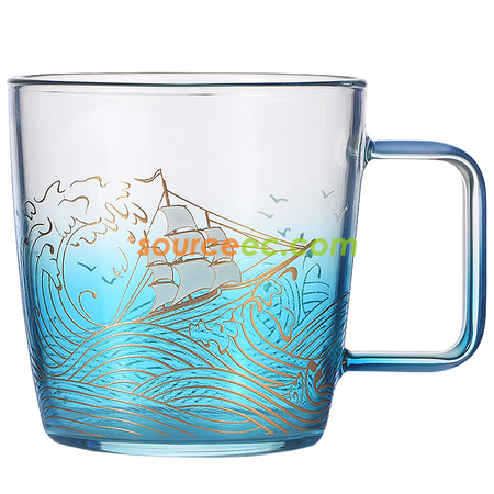 Customization Sailing Glass Mug Promotional Products