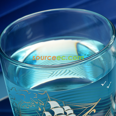 Customization Sailing Glass Mug Promotional Products