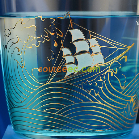 Customization Sailing Glass Mug Promotional Products