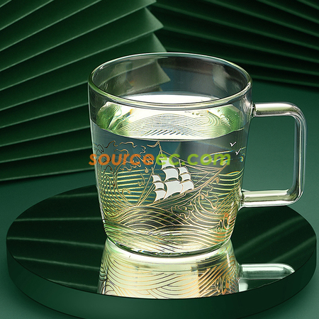 Customization Sailing Glass Mug Promotional Products