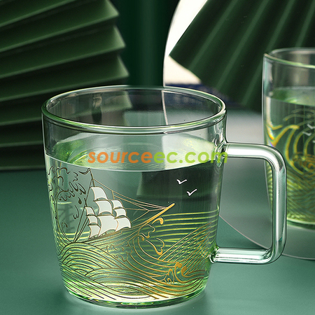 Customization Sailing Glass Mug Promotional Products