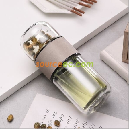 Customization Double Layer Tea Glass Promotional Products
