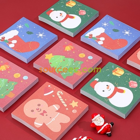 Customization Christmas Sticky Notepad Promotional Products