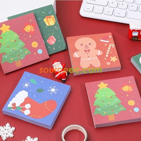 Customization Christmas Sticky Notepad Promotional Products
