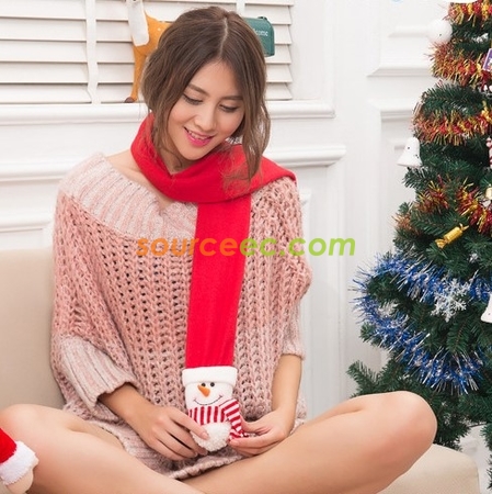 Customization Christmas warm scarf Promotional Products