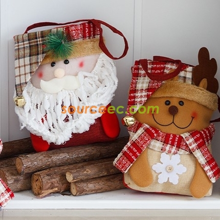 Customization Christmas Decoration Gift Bag Promotional Products