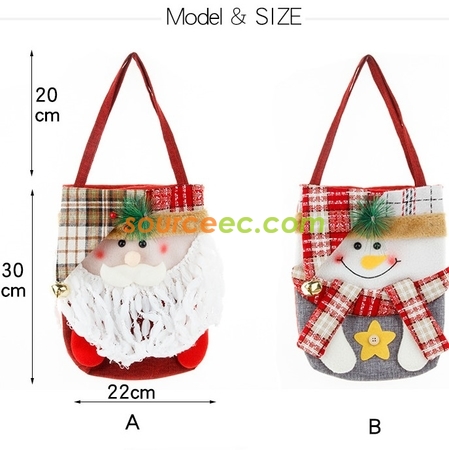 Customization Christmas Decoration Gift Bag Promotional Products