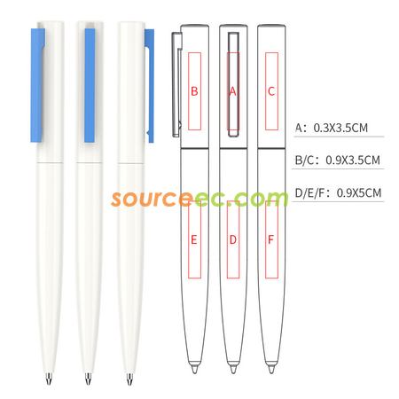 Customization Plastic Press Pen Promotional Products