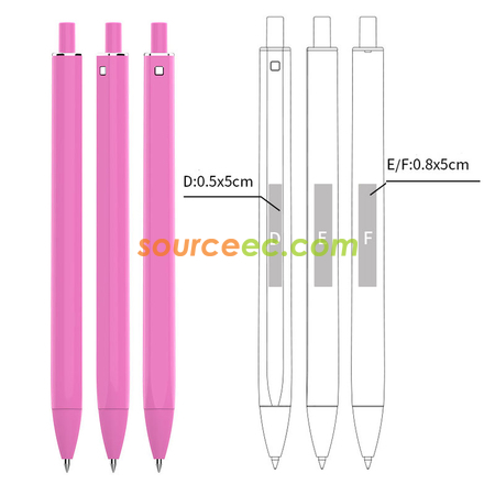 Customization Plastic Press Pen Promotional Products