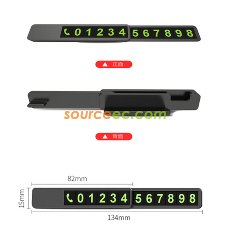 Customization Glowing Parking Card Promotional Products