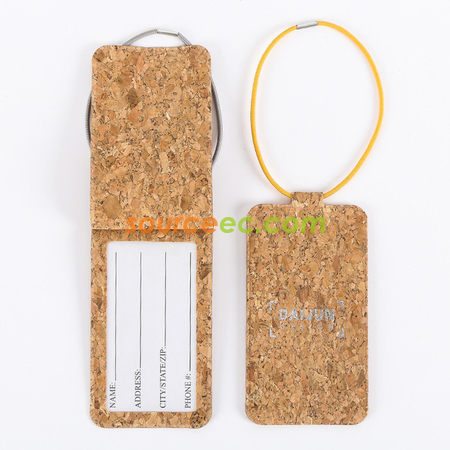 Customization Pu Cork Luggage Tag Promotional Products