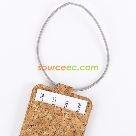 Customization Pu Cork Luggage Tag Promotional Products