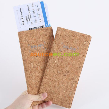 Customization Pu Cork Passport Cover Promotional Products
