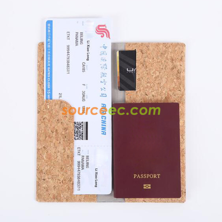 Customization Pu Cork Passport Cover Promotional Products
