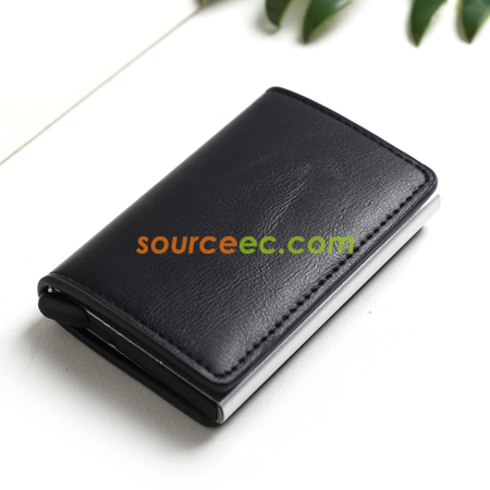 Customization Pu RFID Card Holder Promotional Products