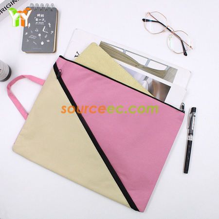 Customization Portable Two-zipper File Bag Promotional Products