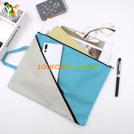 Customization Portable Two-zipper File Bag Promotional Products