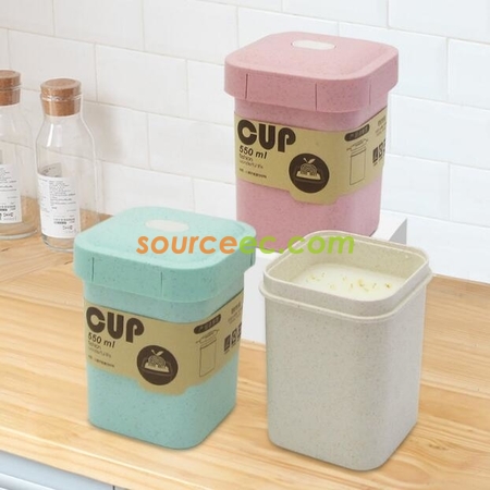 Customization 550ML Wheat Straw Coffee Cup Promotional Products
