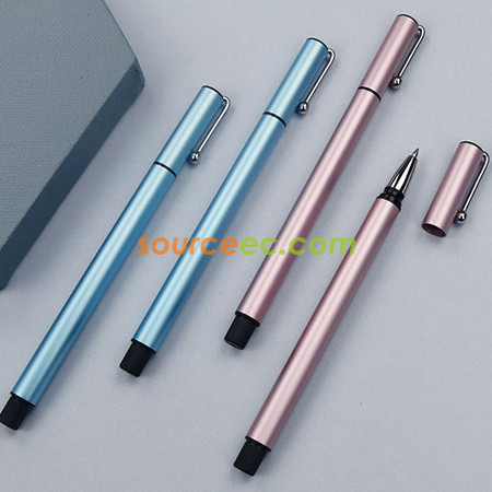 Customization Metal Gel Pen with Cap Promotional Products