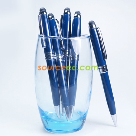 Customization 2-in-1 Metal Twist Ballpoint Pen with Stylus Promotional Products