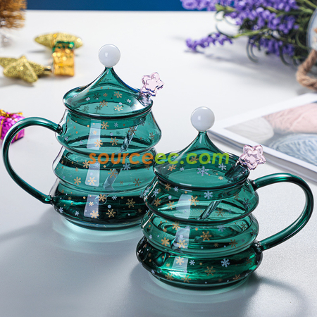 Customization Christmas Tree Glass Promotional Products