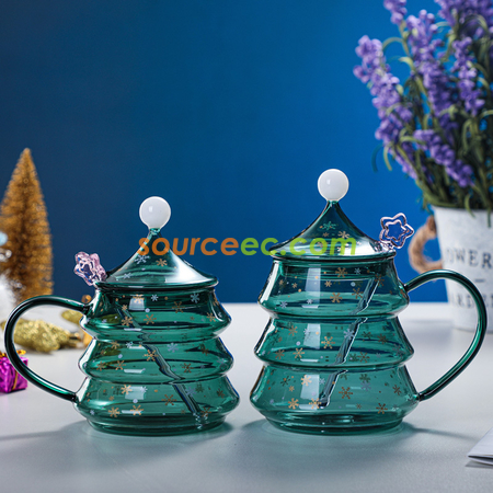 Customization Christmas Tree Glass Promotional Products