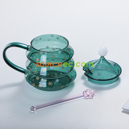 Customization Christmas Tree Glass Promotional Products