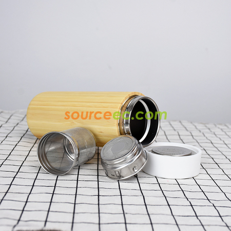 Customization Stainless Steel Cup With Bamboo Shell Promotional Products
