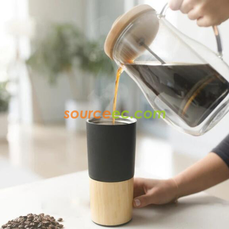 Customization Stainless Steel Bamboo Cup Promotional Products